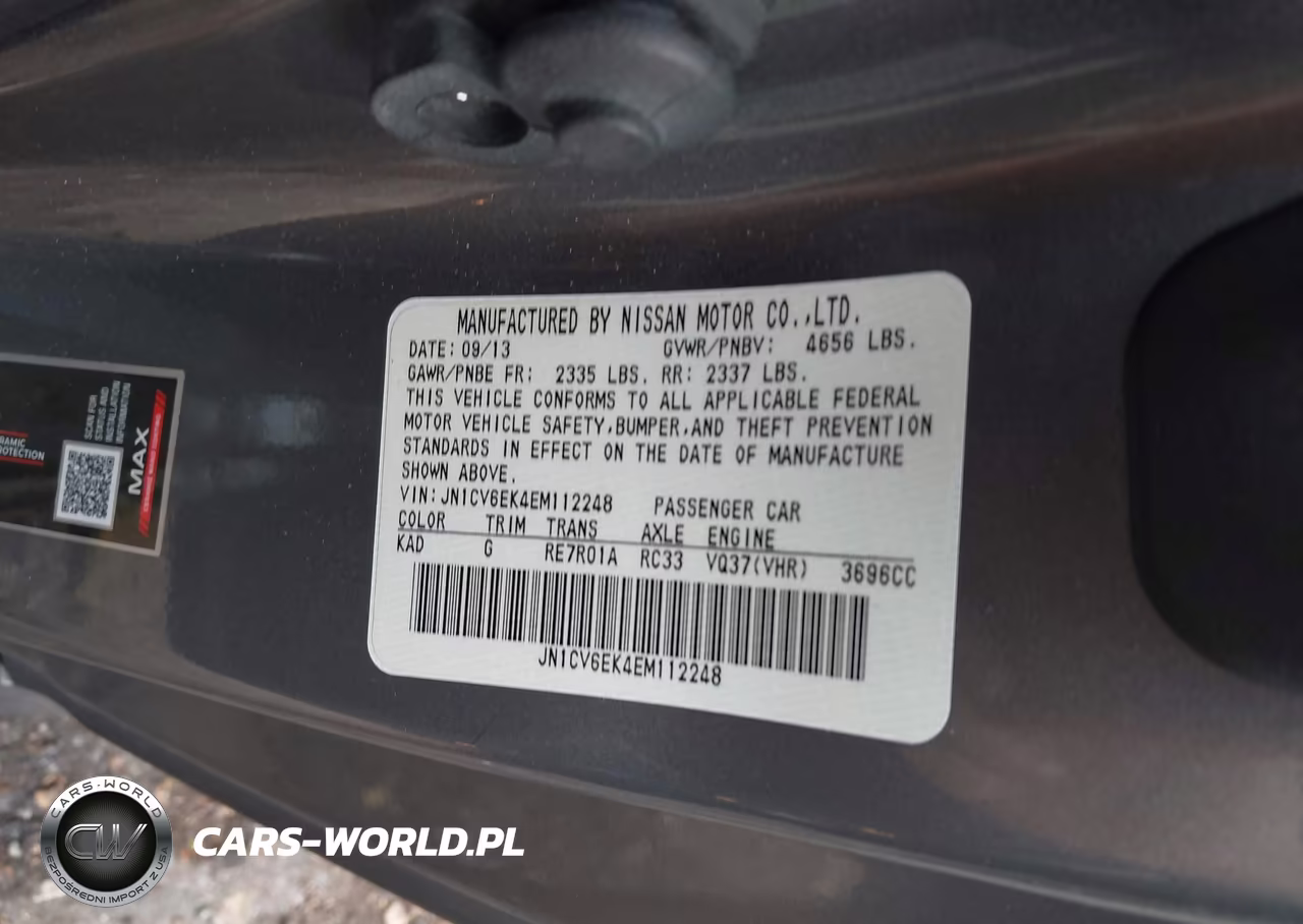 2014 Infiniti Q60 Journey VIN:JN1CV6EK4EM112248 - 9