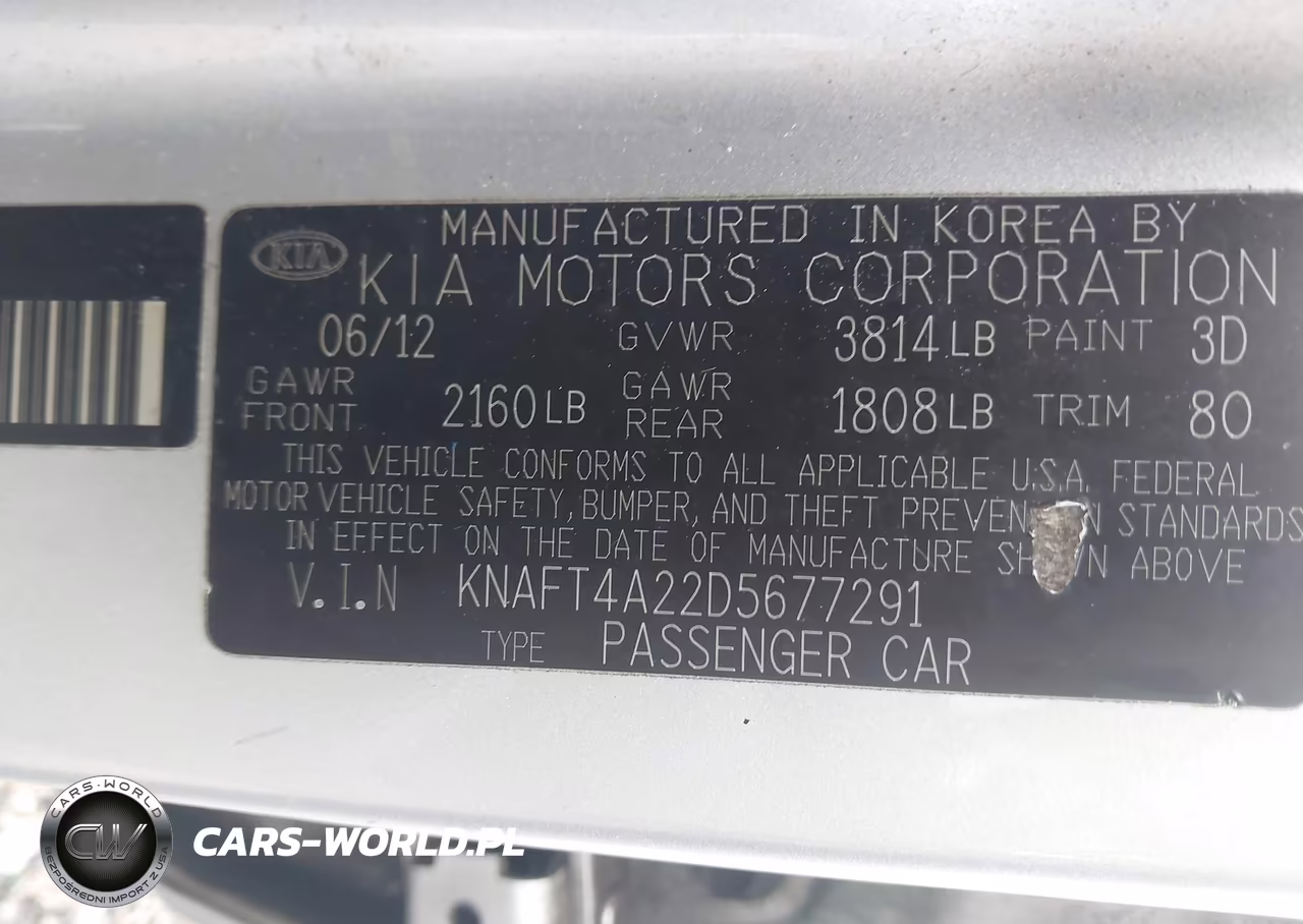 2013 Kia Forte Lx VIN:KNAFT4A22D5677291 - 9