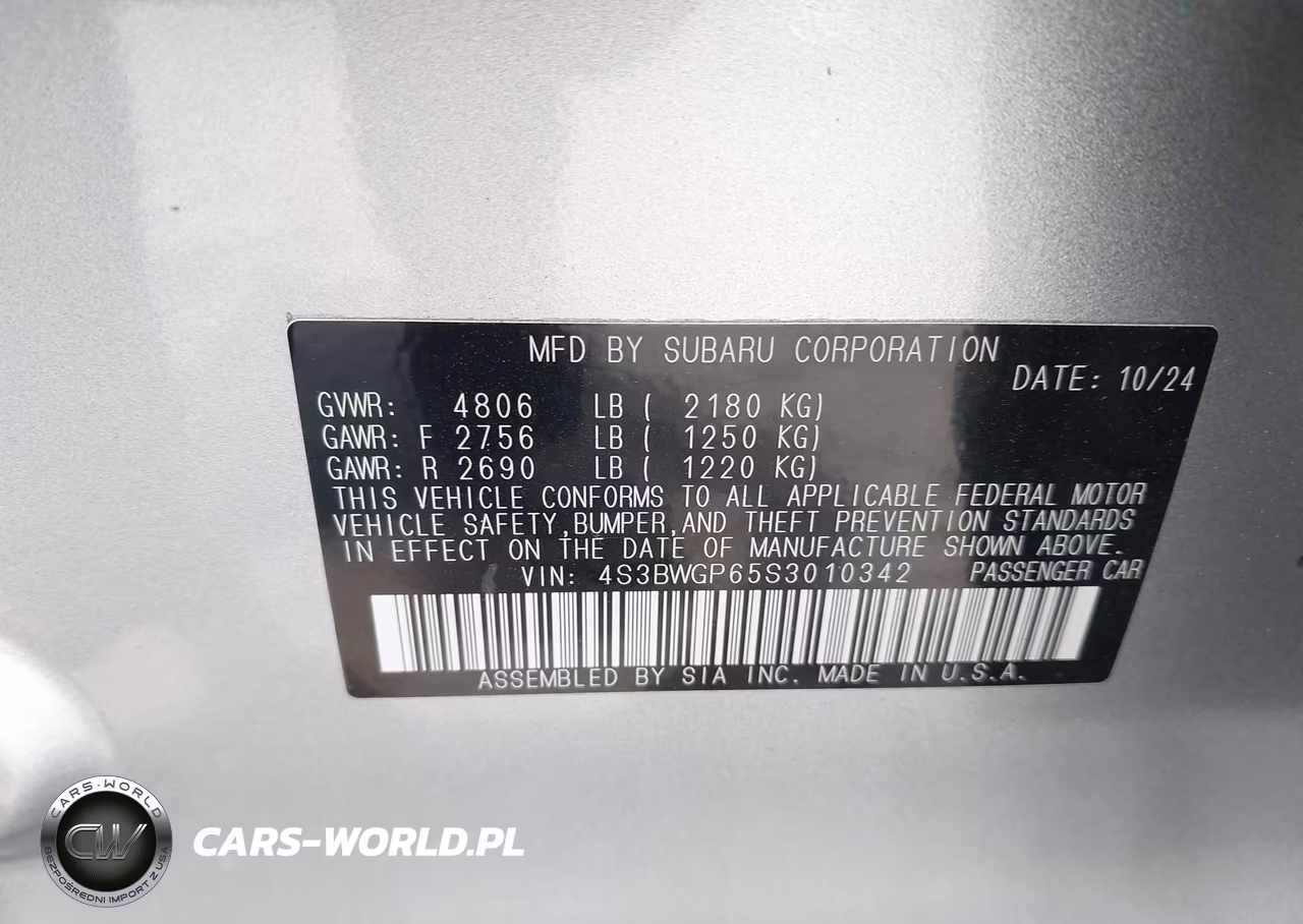 2025 Subaru Legacy Touring Xt VIN:4S3BWGP65S3010342 - 9