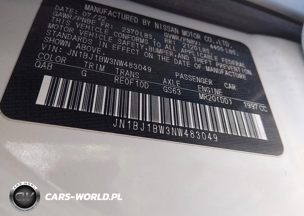 2022 Nissan Rogue Sport Sv Awd Xtronic Cvt VIN:JN1BJ1BW3NW483049 - 9