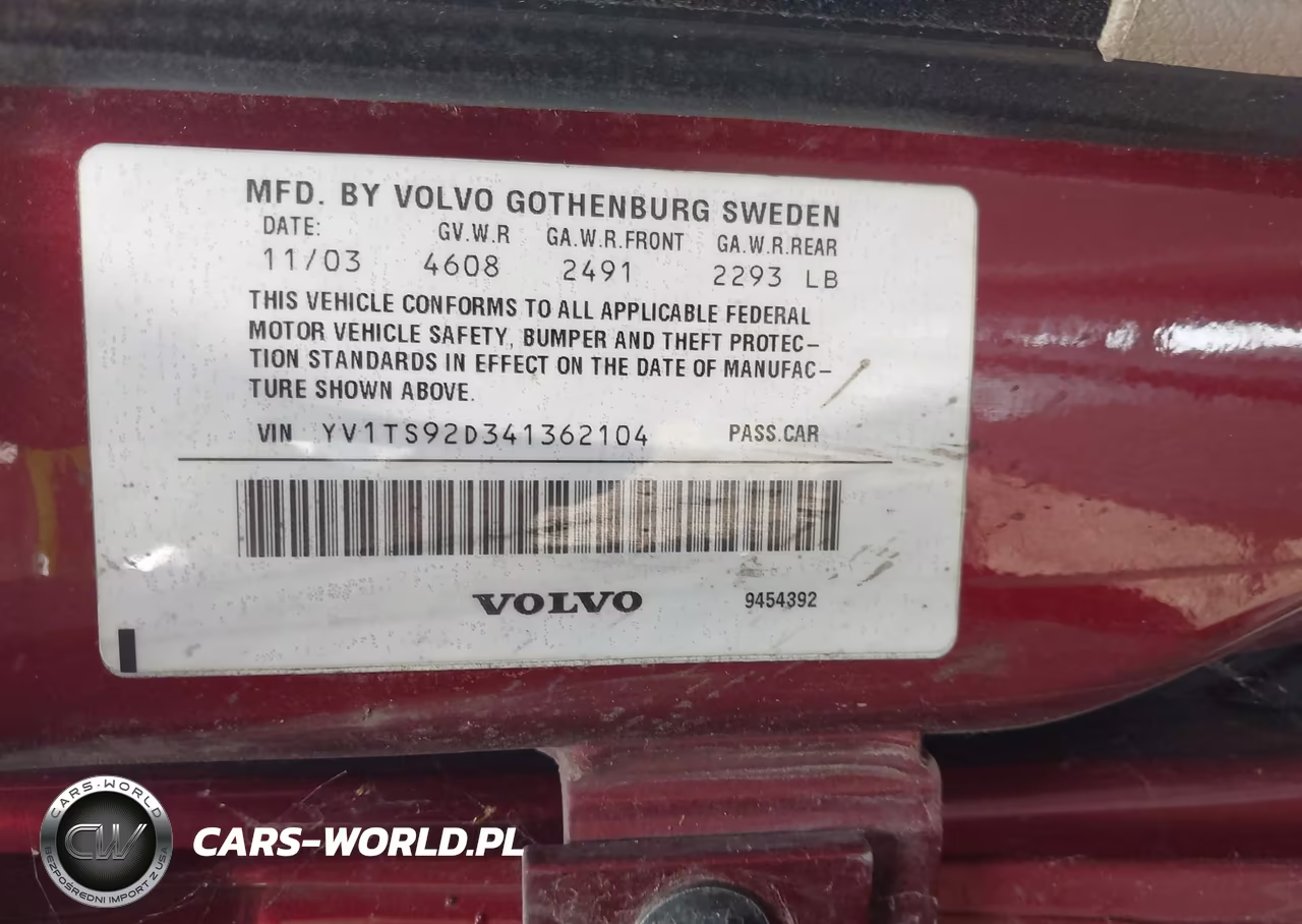2004 Volvo S80 2.9 VIN:YV1TS92D341362104 - 9