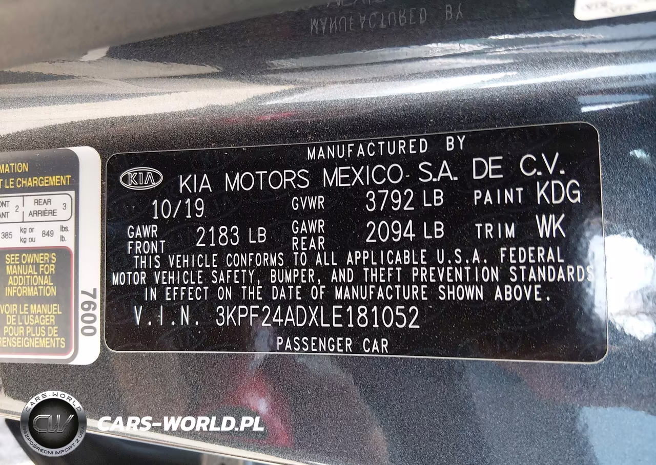 2020 Kia Forte Fe VIN:3KPF24ADXLE181052 - 9