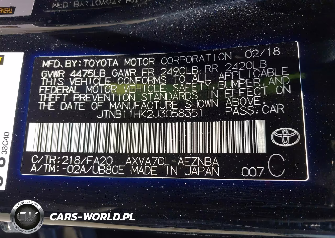 2018 Toyota Camry Le VIN:JTNB11HK2J3058351 - 9