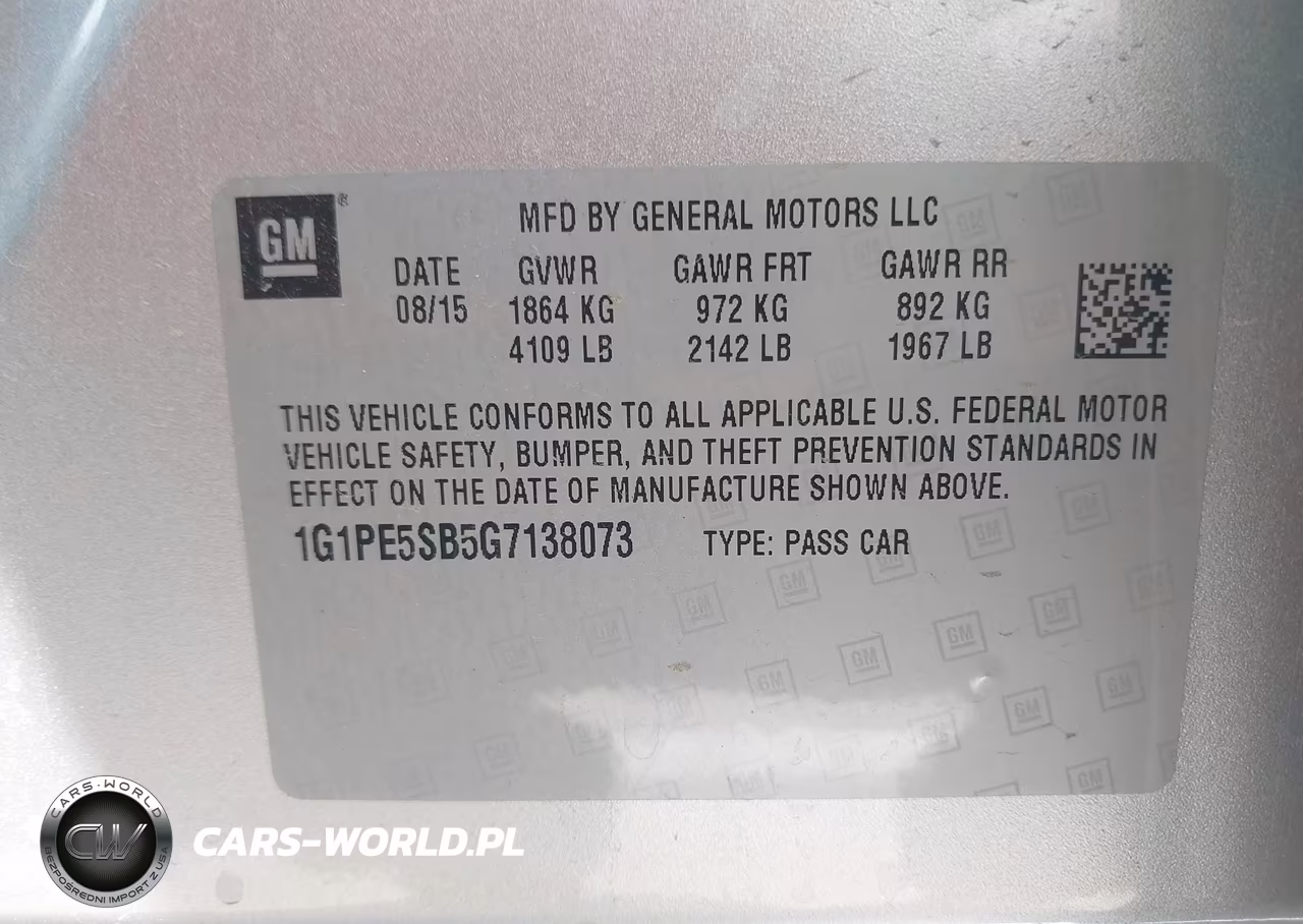 2016 Chevrolet Cruze Limited 1Lt Auto VIN:1G1PE5SB5G7138073 - 9