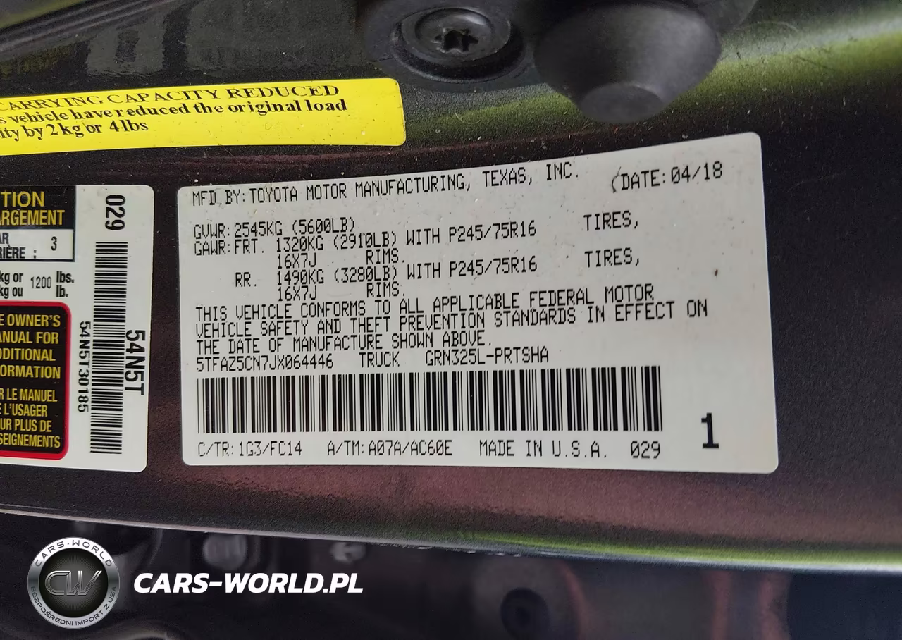 2018 Toyota Tacoma Sr5 V6 VIN:5TFAZ5CN7JX064446 - 9