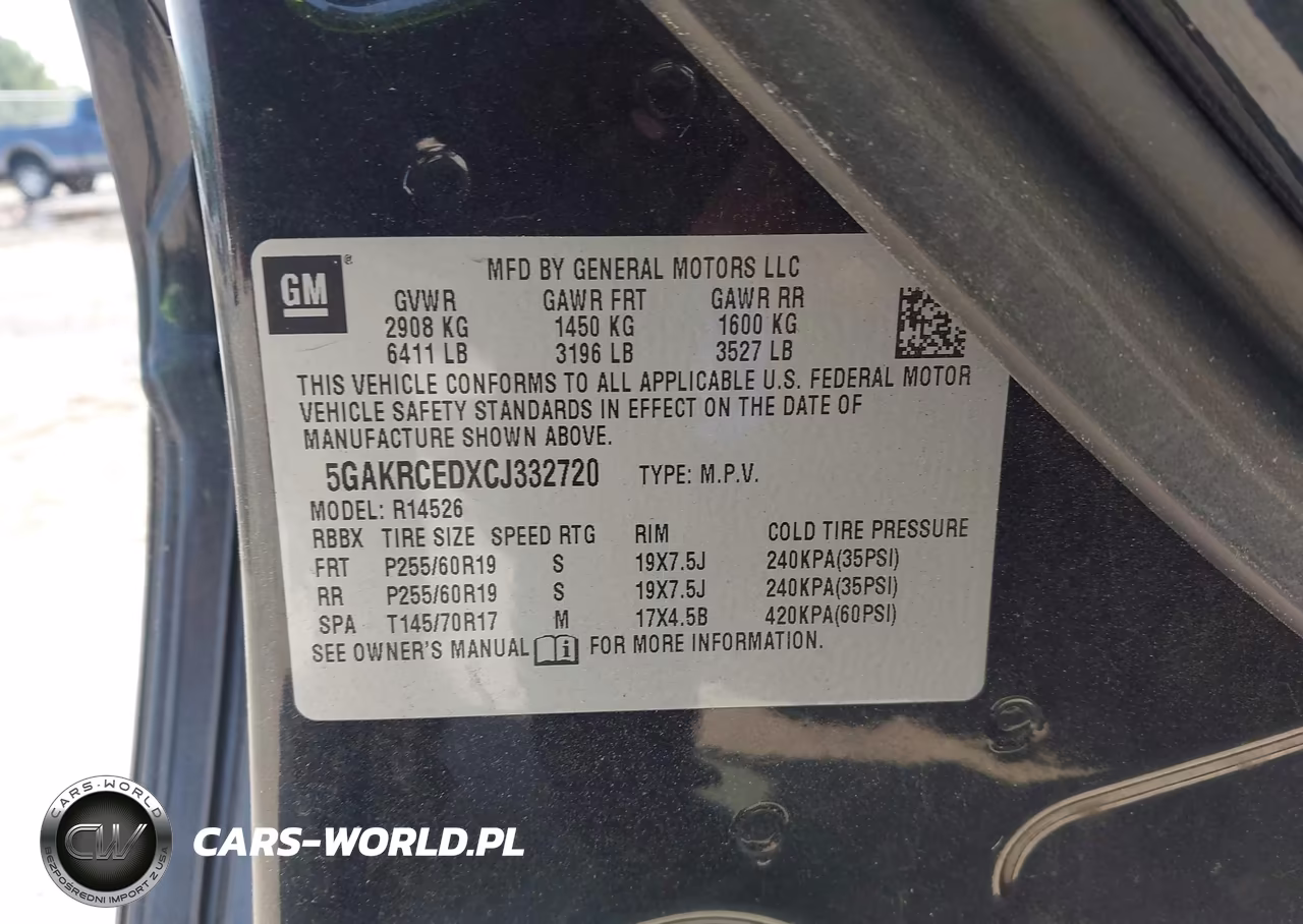 2012 Buick Enclave Leather VIN:5GAKRCEDXCJ332720 - 9