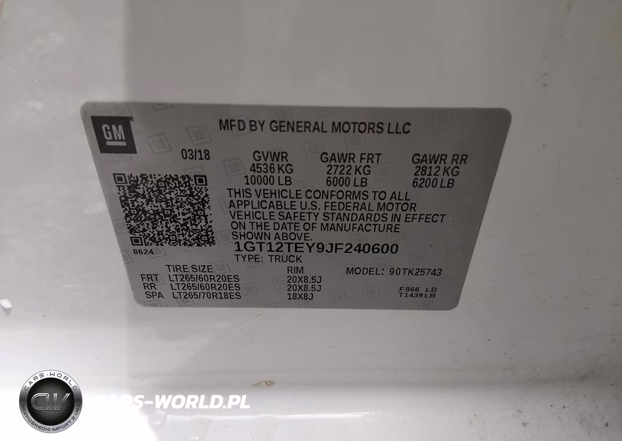 2018 GMC Sierra K2500 Slt VIN:1GT12TEY9JF240600 - 9