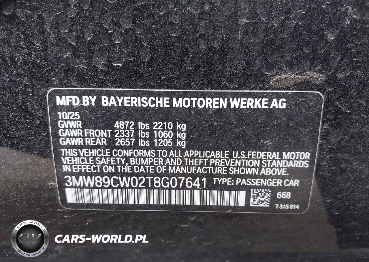 2026 BMW 330I xDrive Na VIN:3MW89CW02T8G07641 - 9