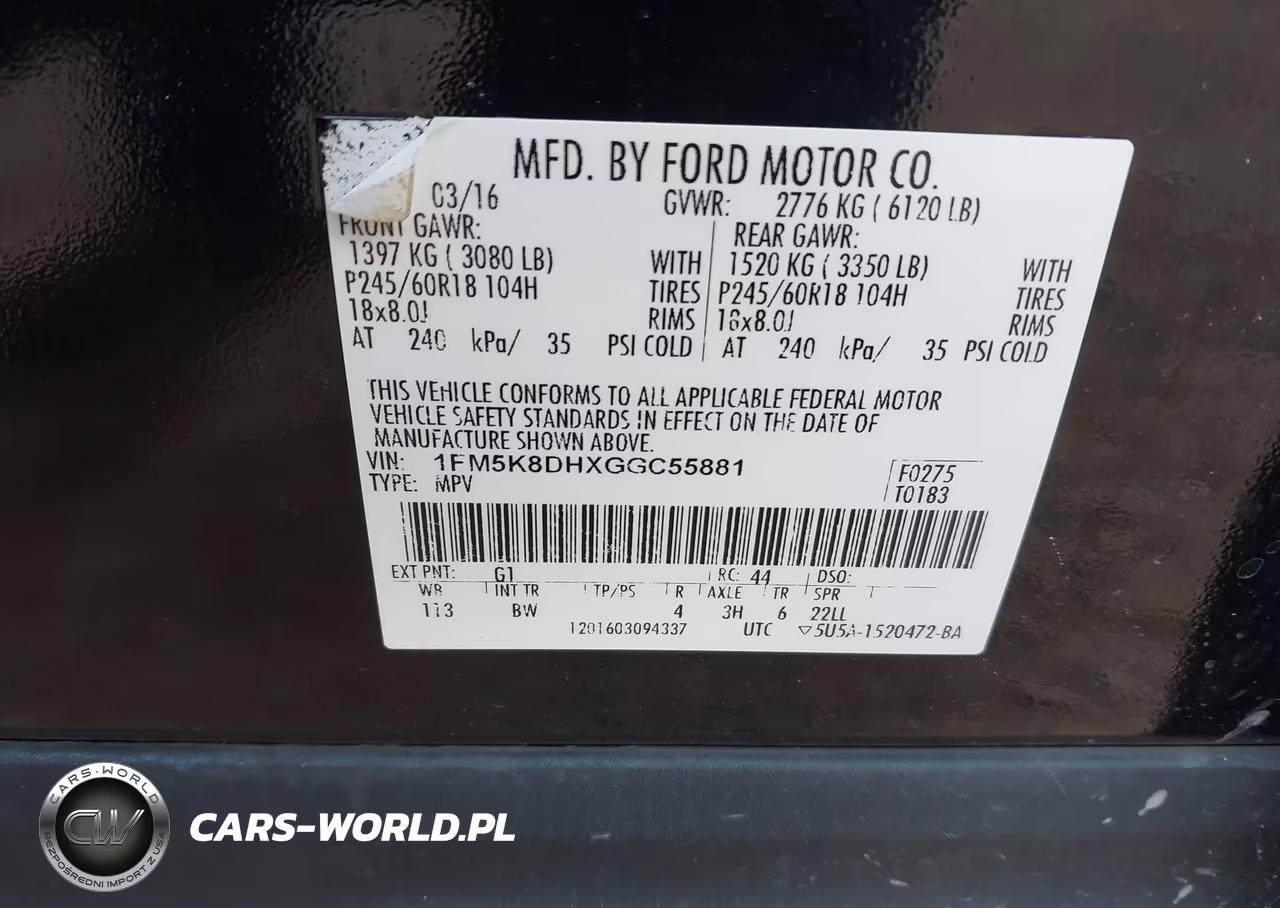 2016 Ford Explorer Xlt VIN:1FM5K8DHXGGC55881 - 9