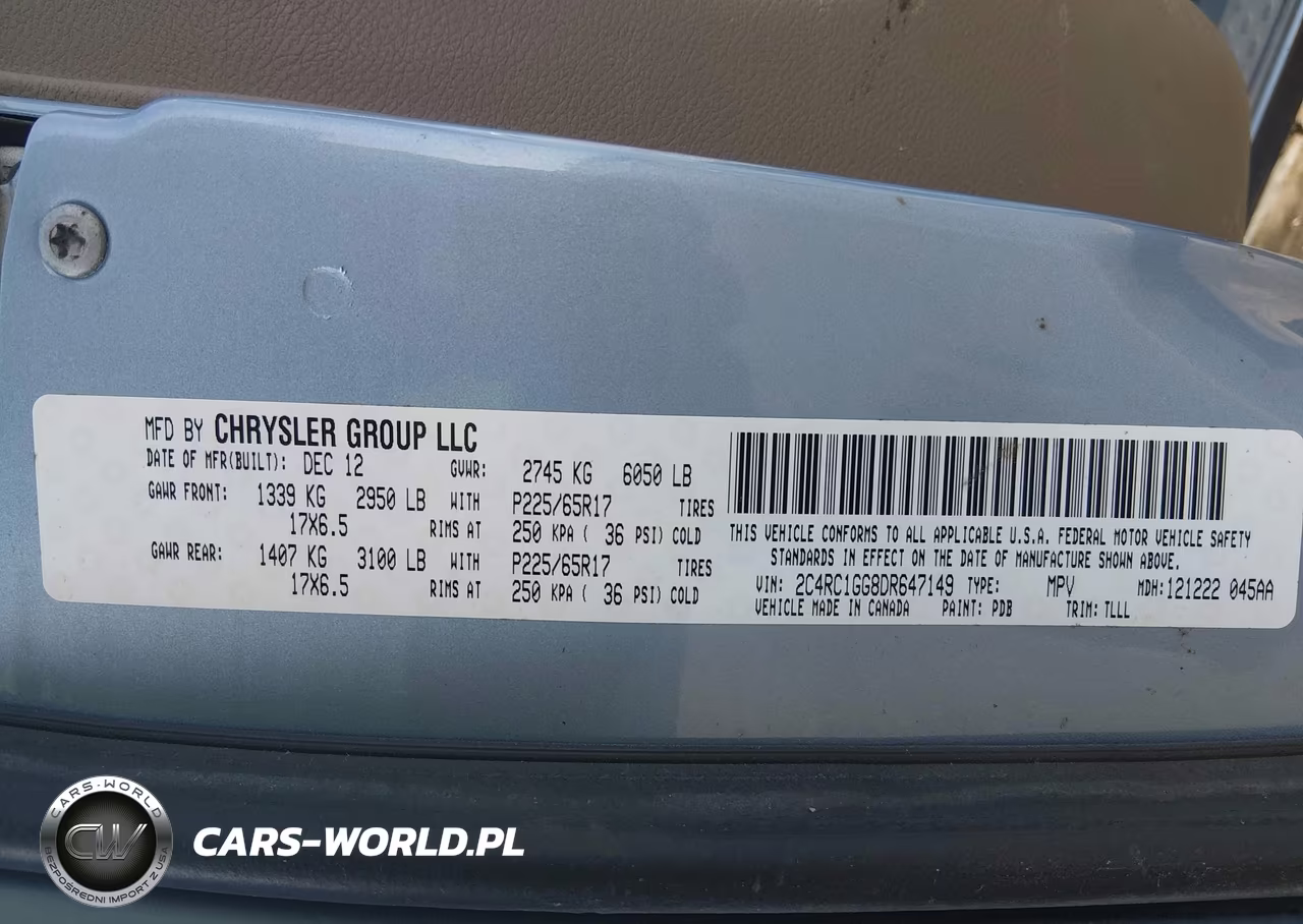 2013 Chrysler Town & Country Limited VIN:2C4RC1GG8DR647149 - 9