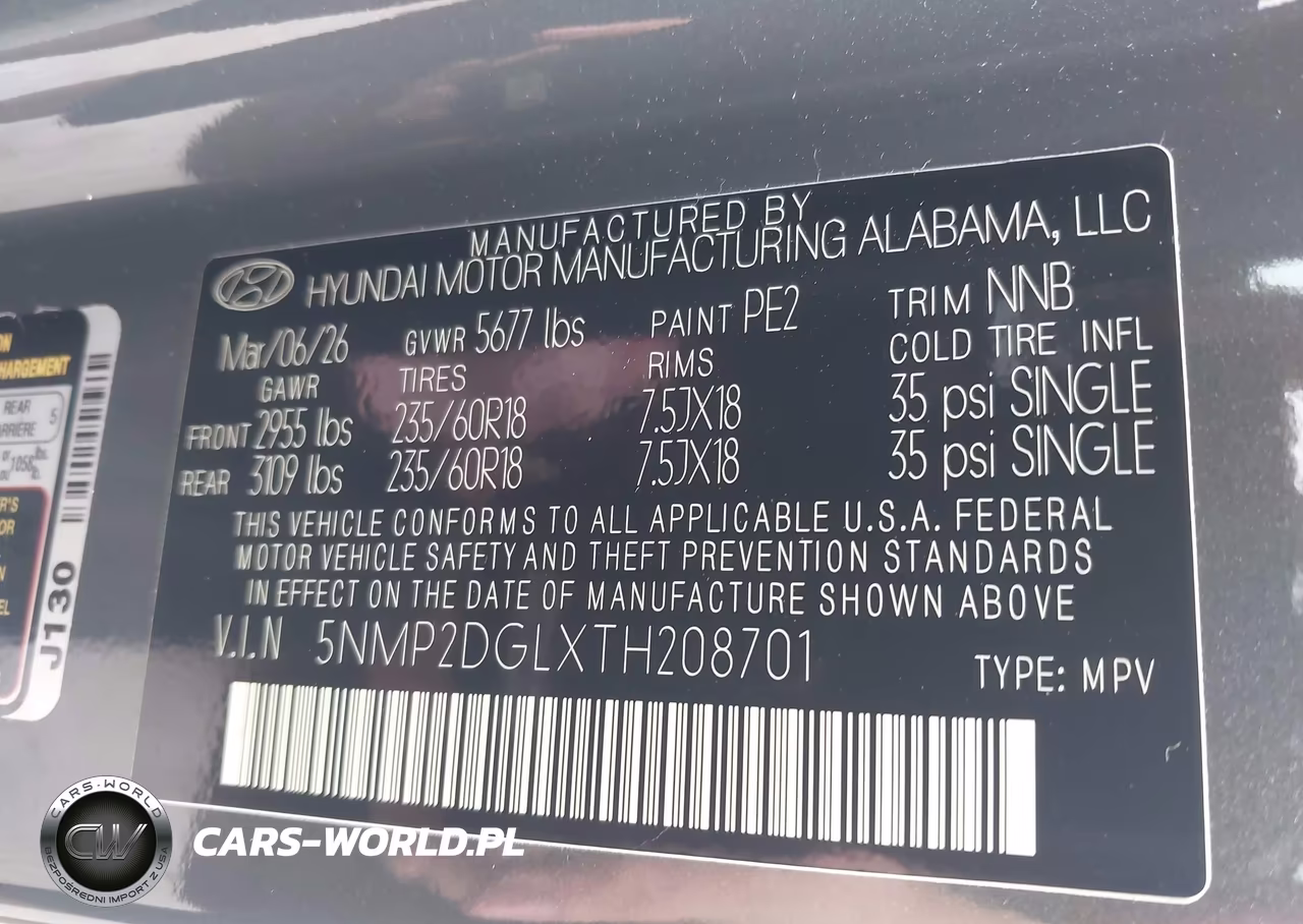 2026 Hyundai Santa Fe Sel VIN:5NMP2DGLXTH208701 - 9