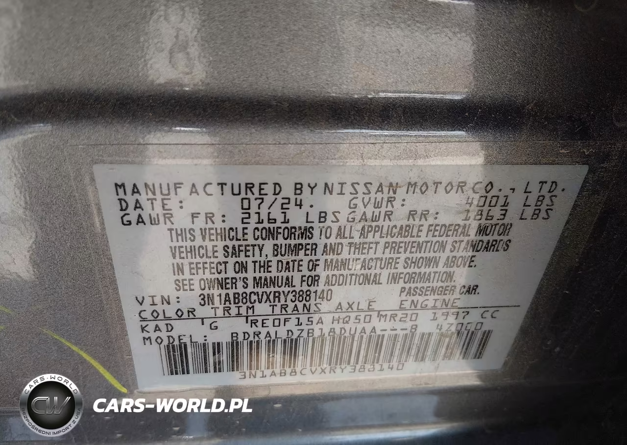 2024 Nissan Sentra Sv Xtronic Cvt VIN:3N1AB8CVXRY388140 - 9