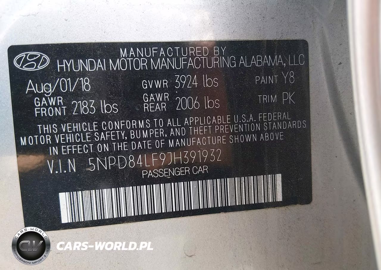 2018 Hyundai Elantra Sel VIN:5NPD84LF9JH391932 - 9