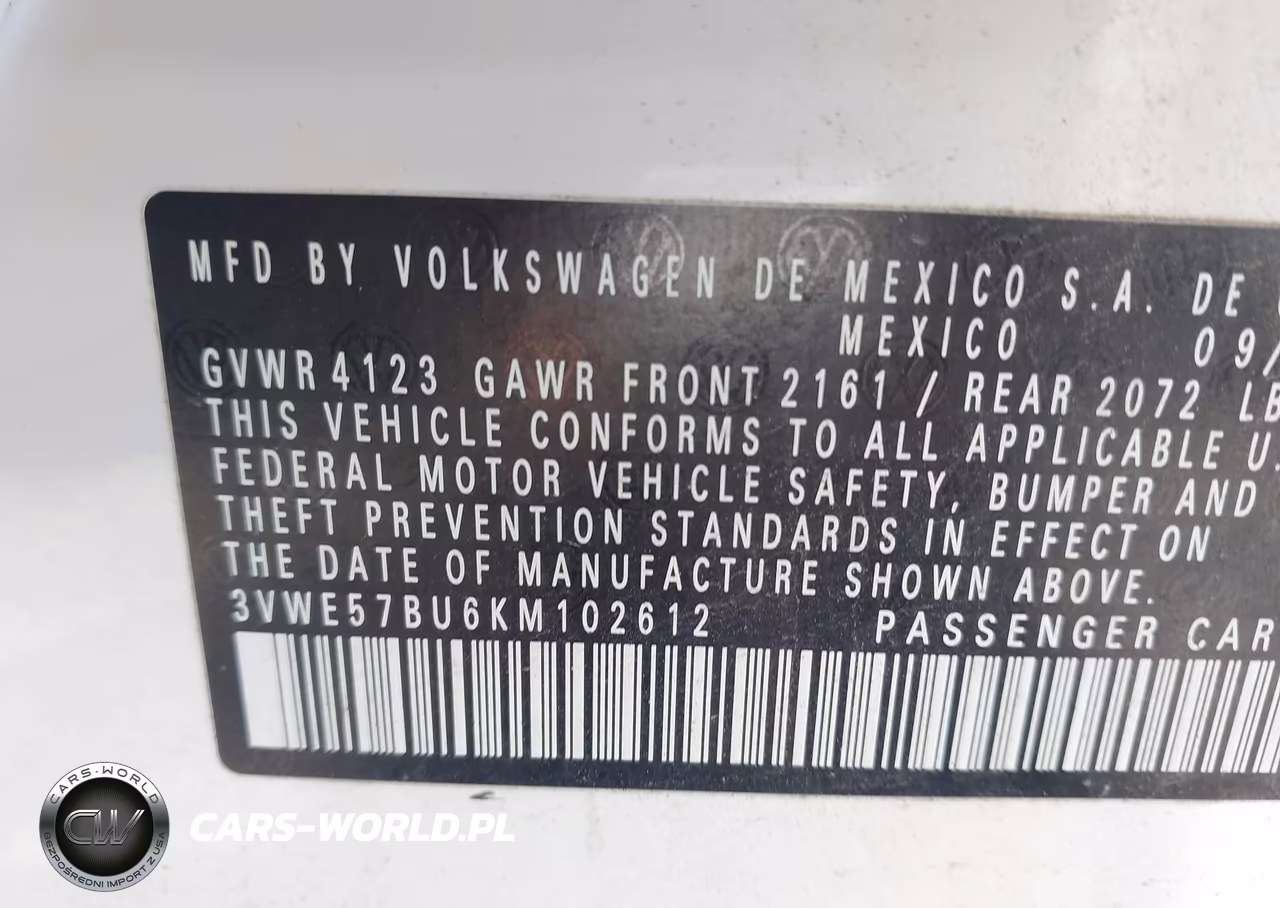 2019 Volkswagen Jetta 1.4T Sel VIN:3VWE57BU6KM102612 - 9