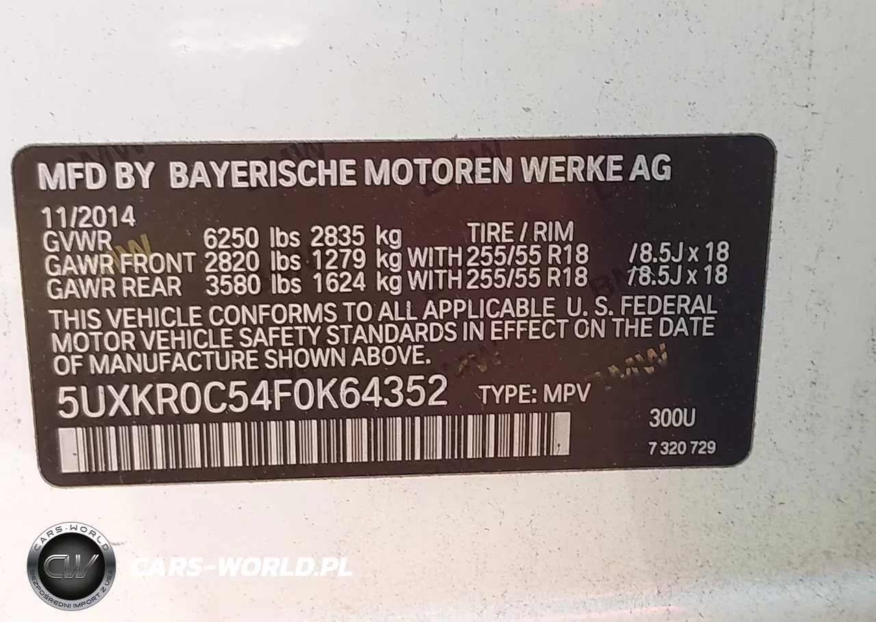 2015 BMW X5 xDrive35I VIN:5UXKR0C54F0K64352 - 9