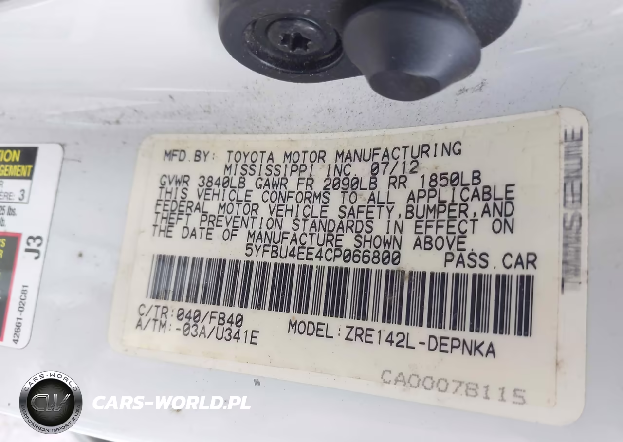 2012 Toyota Corolla Le VIN:5YFBU4EE4CP066800 - 9