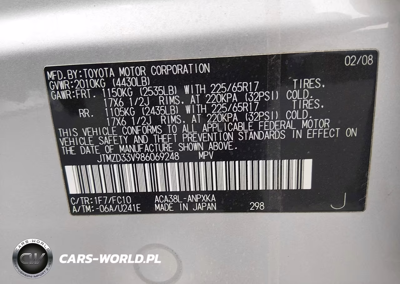 2008 Toyota Rav4 VIN:JTMZD33V986069248 - 9