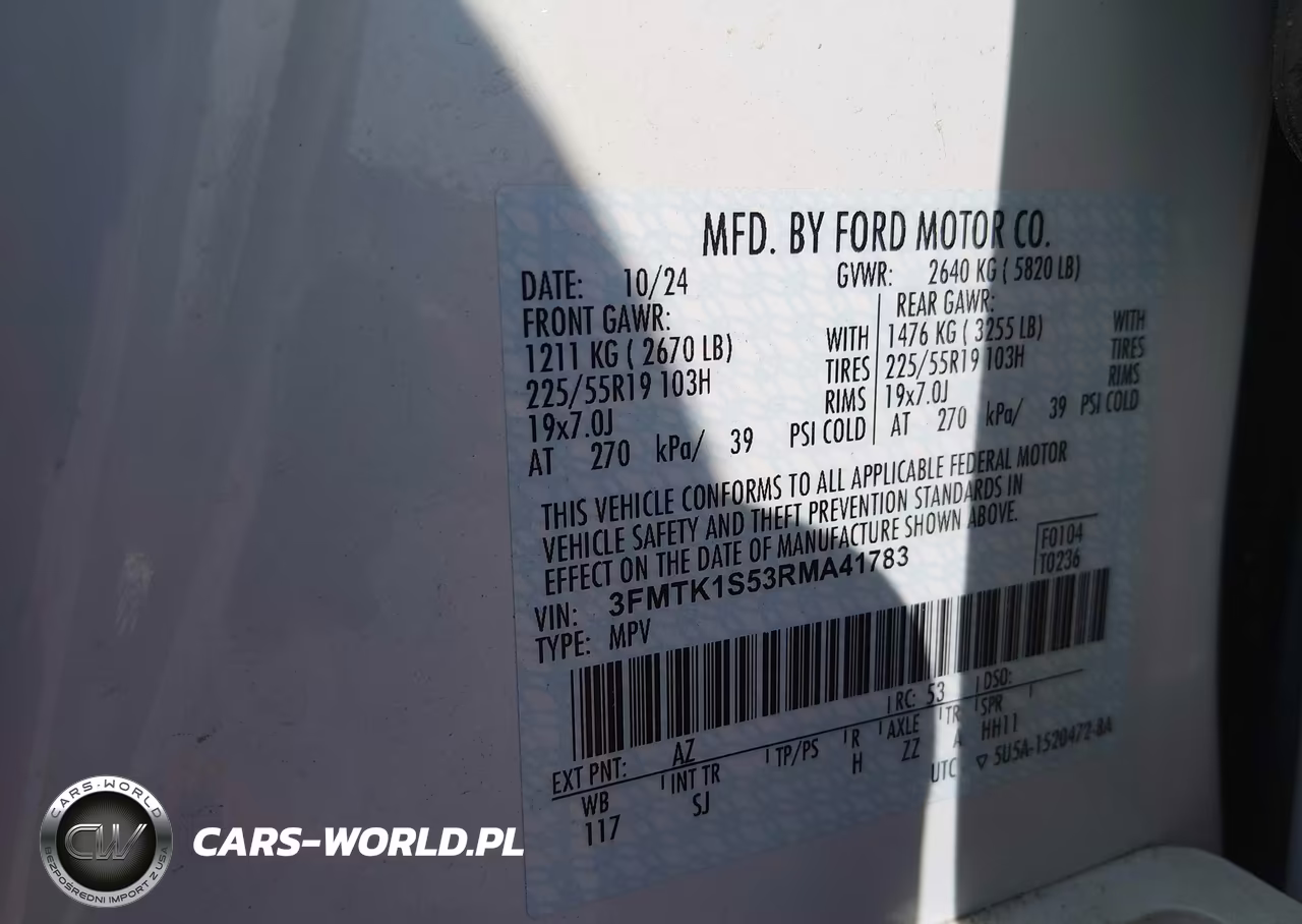 2024 Ford Mustang Mach-E Select VIN:3FMTK1S53RMA41783 - 9
