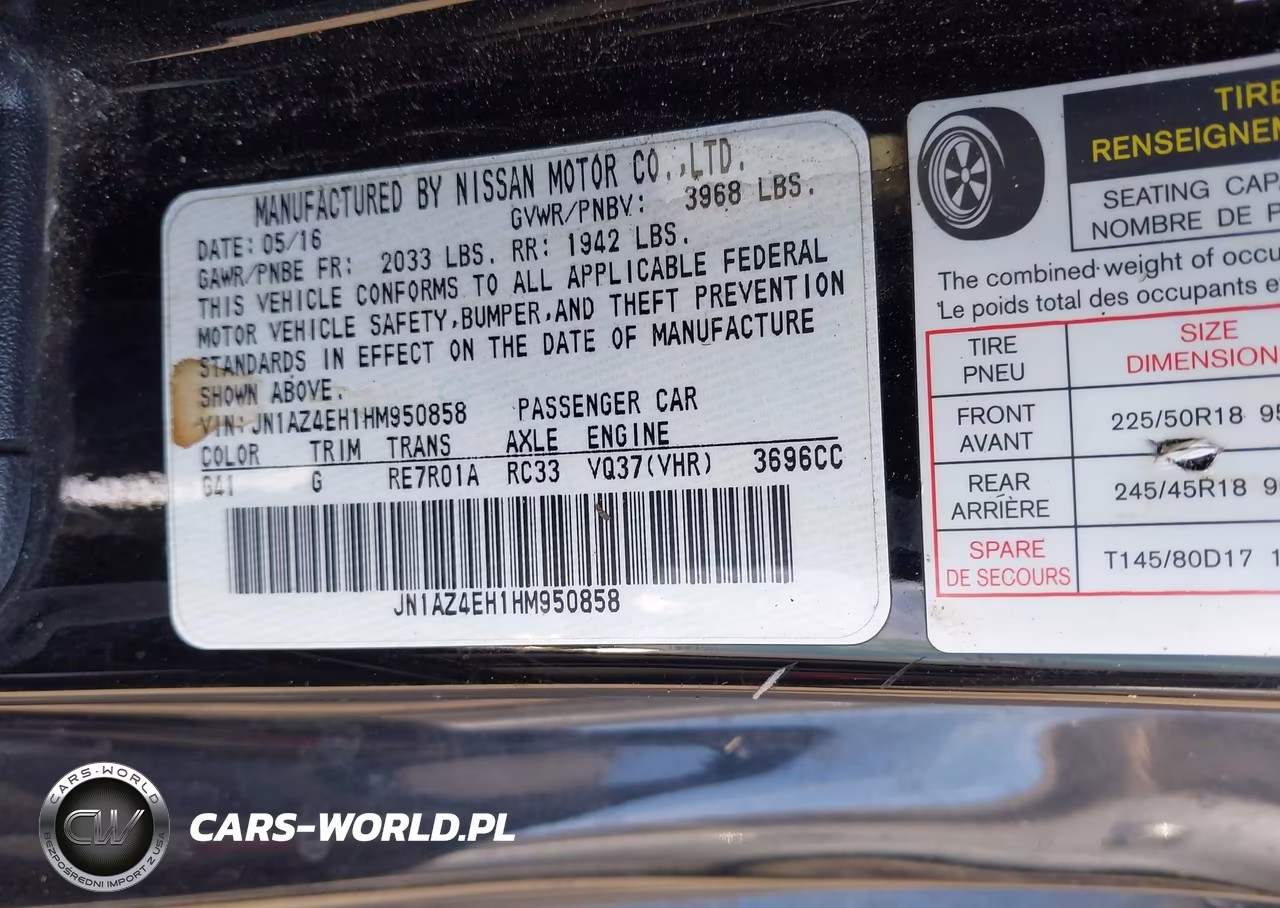 2017 Nissan 370Z Nismo-Nismo Tech-Sport-Sport Tech-Touring VIN:JN1AZ4EH1HM950858 - 9