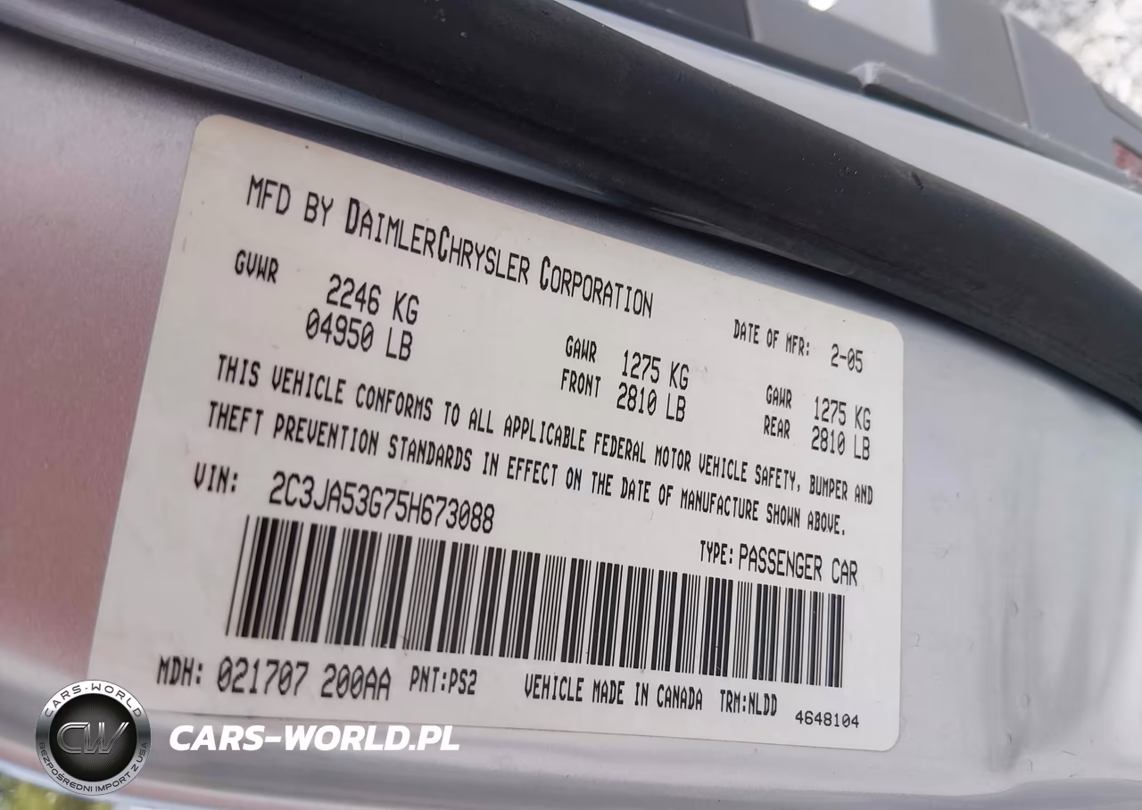 2005 Chrysler 300 Touring VIN:2C3JA53G75H673088 - 9