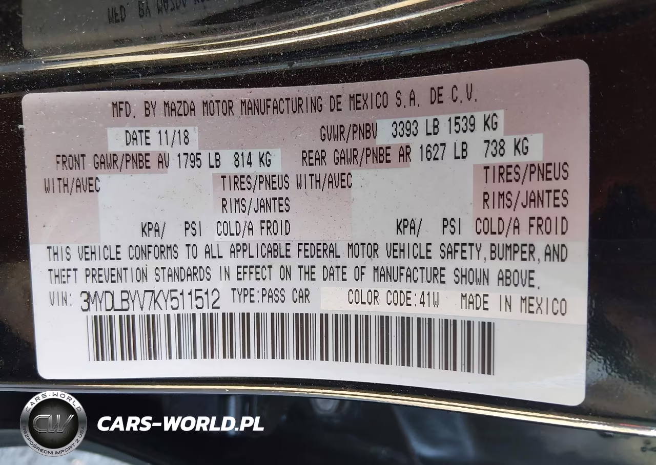 2019 Toyota Yaris Le VIN:3MYDLBYV7KY511512 - 9