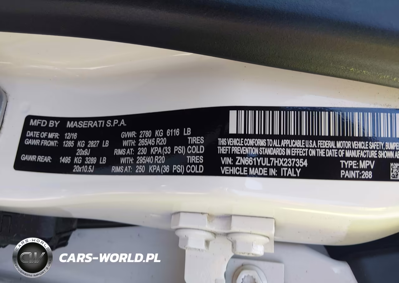 2017 Maserati Levante S VIN:ZN661YUL7HX237354 - 9