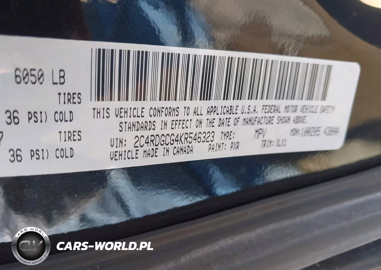 2019 Dodge Grand Caravan Sxt VIN:2C4RDGCG4KR546323 - 9