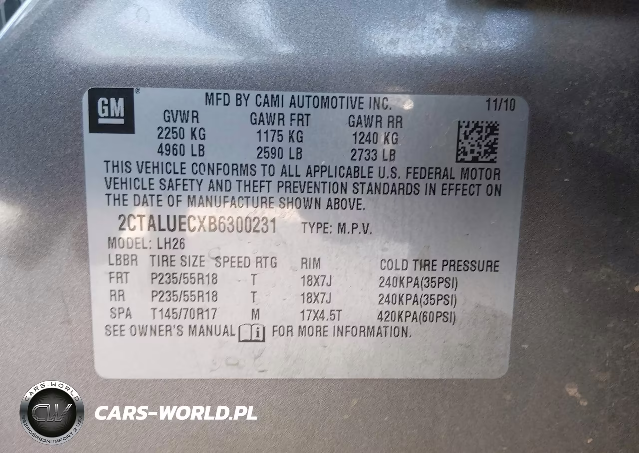 2011 GMC Terrain Slt VIN:2CTALUECXB6300231 - 9