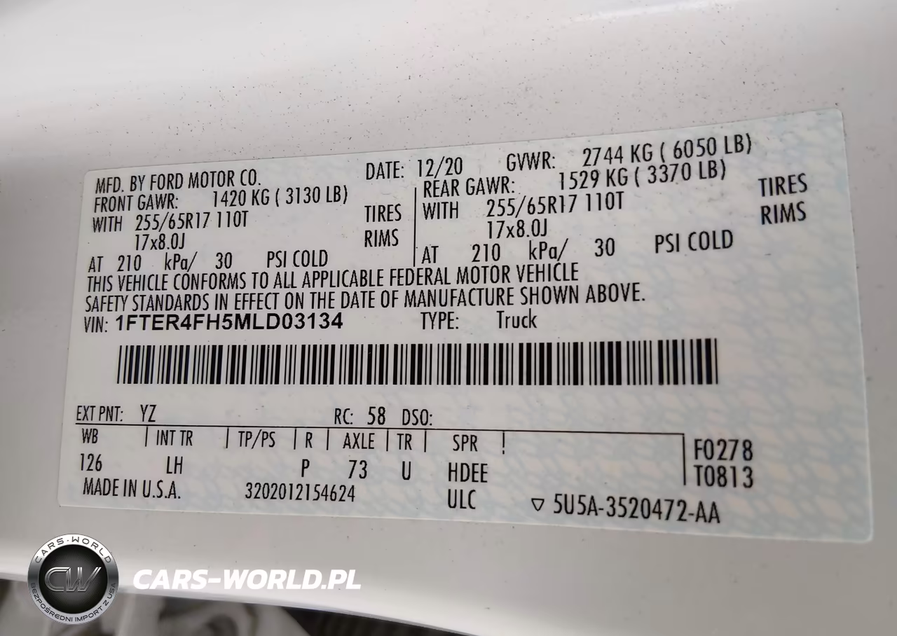 2021 Ford Ranger Xlt VIN:1FTER4FH5MLD03134 - 9