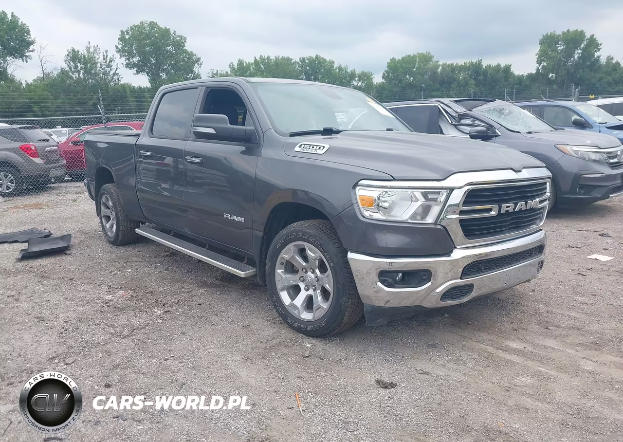 2019 Ram 1500 Big Horn-Lone Star 4X4 6'4 Box VIN:1C6SRFMT6KN922775 - 1