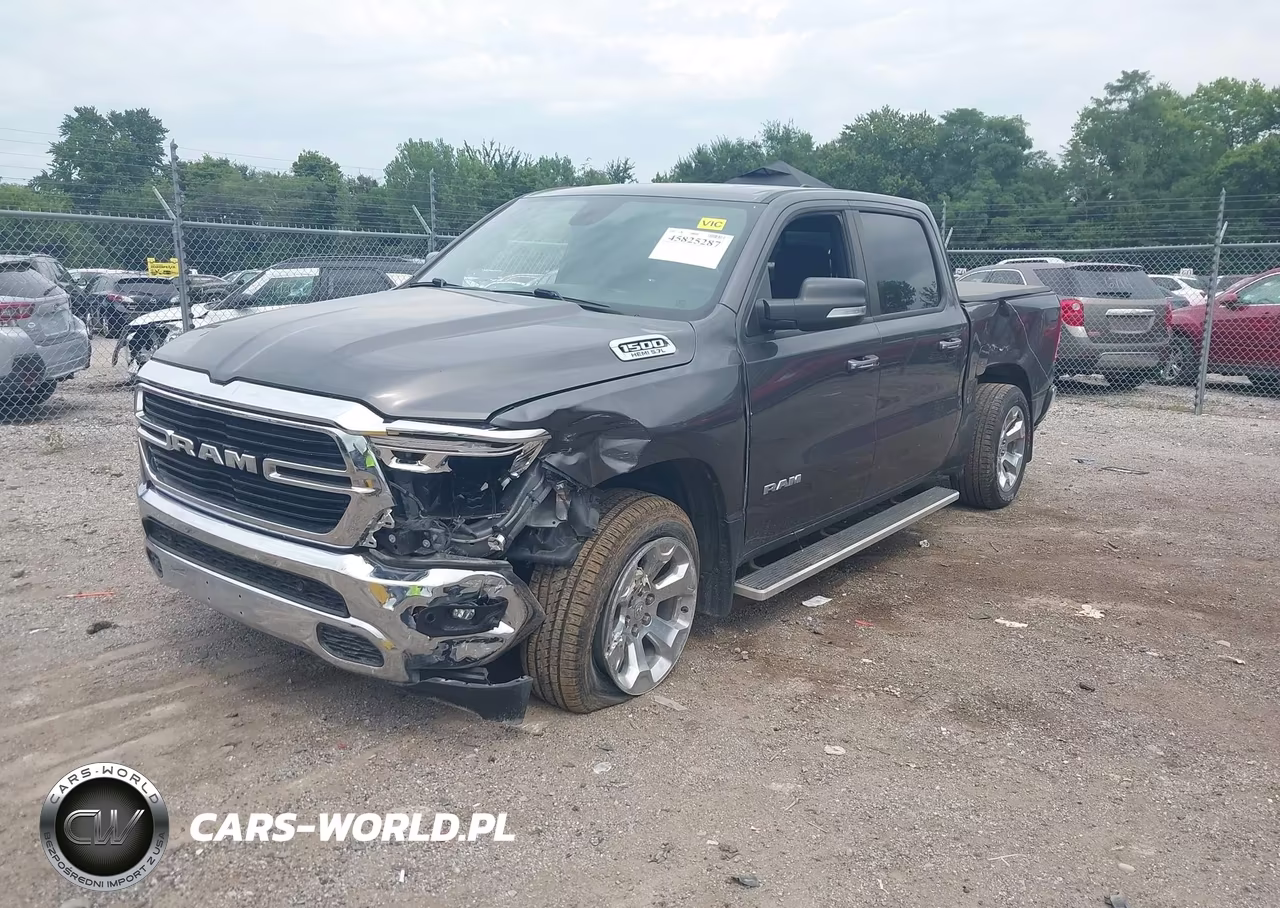 2019 Ram 1500 Big Horn-Lone Star 4X4 6'4 Box VIN:1C6SRFMT6KN922775 - 2