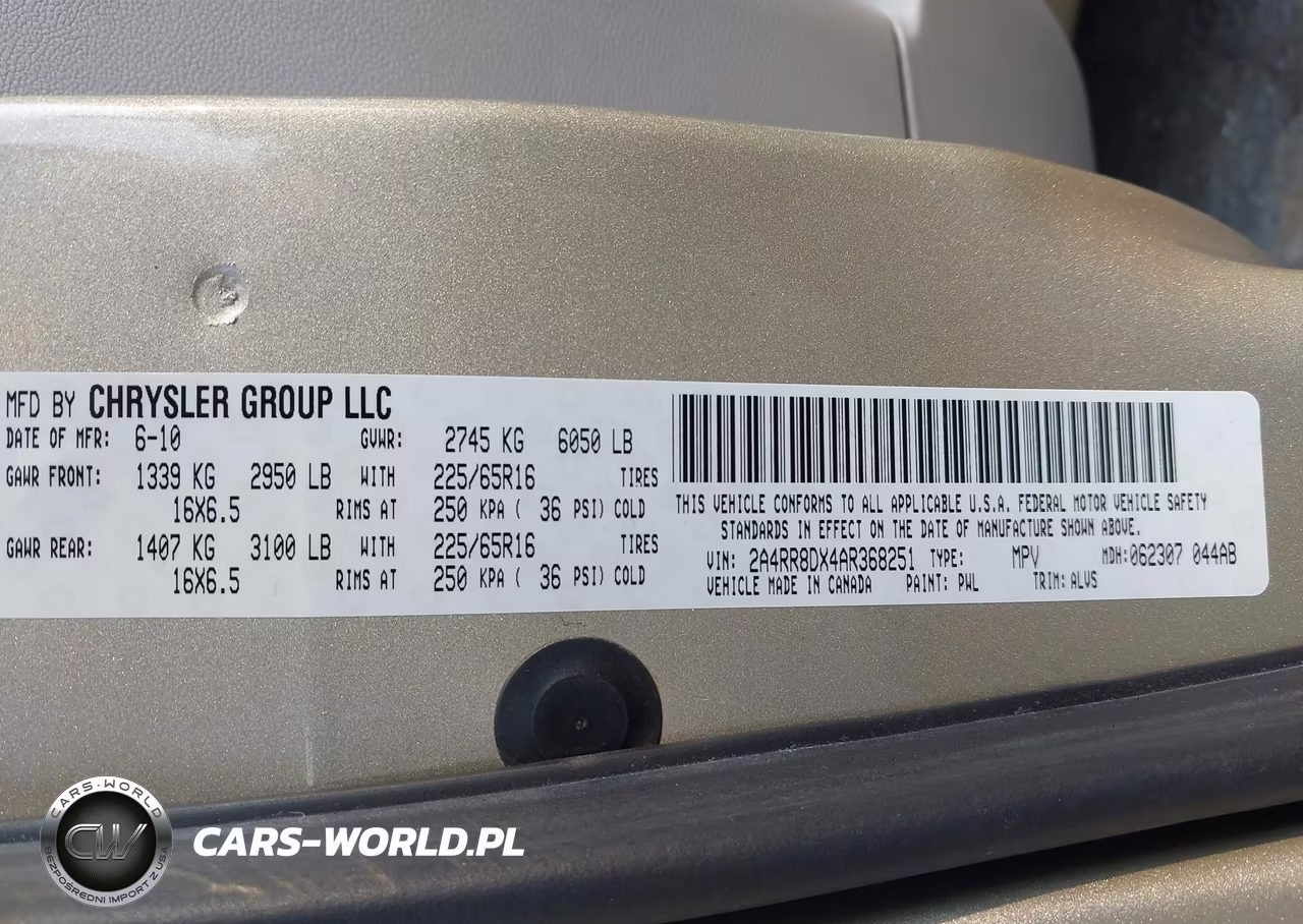 2010 Chrysler Town & Country Touring Plus VIN:2A4RR8DX4AR368251 - 9