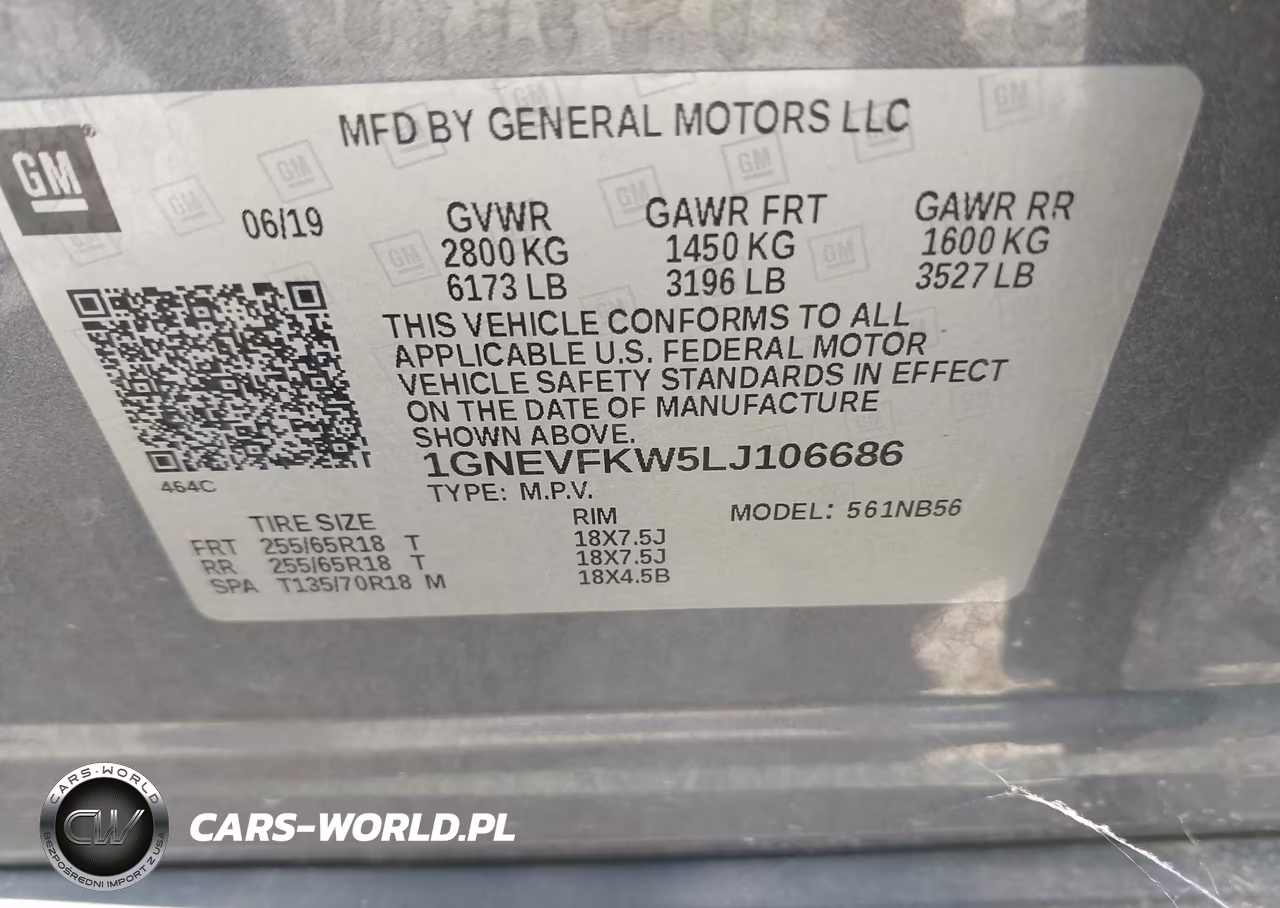 2020 Chevrolet Traverse Awd Ls VIN:1GNEVFKW5LJ106686 - 9