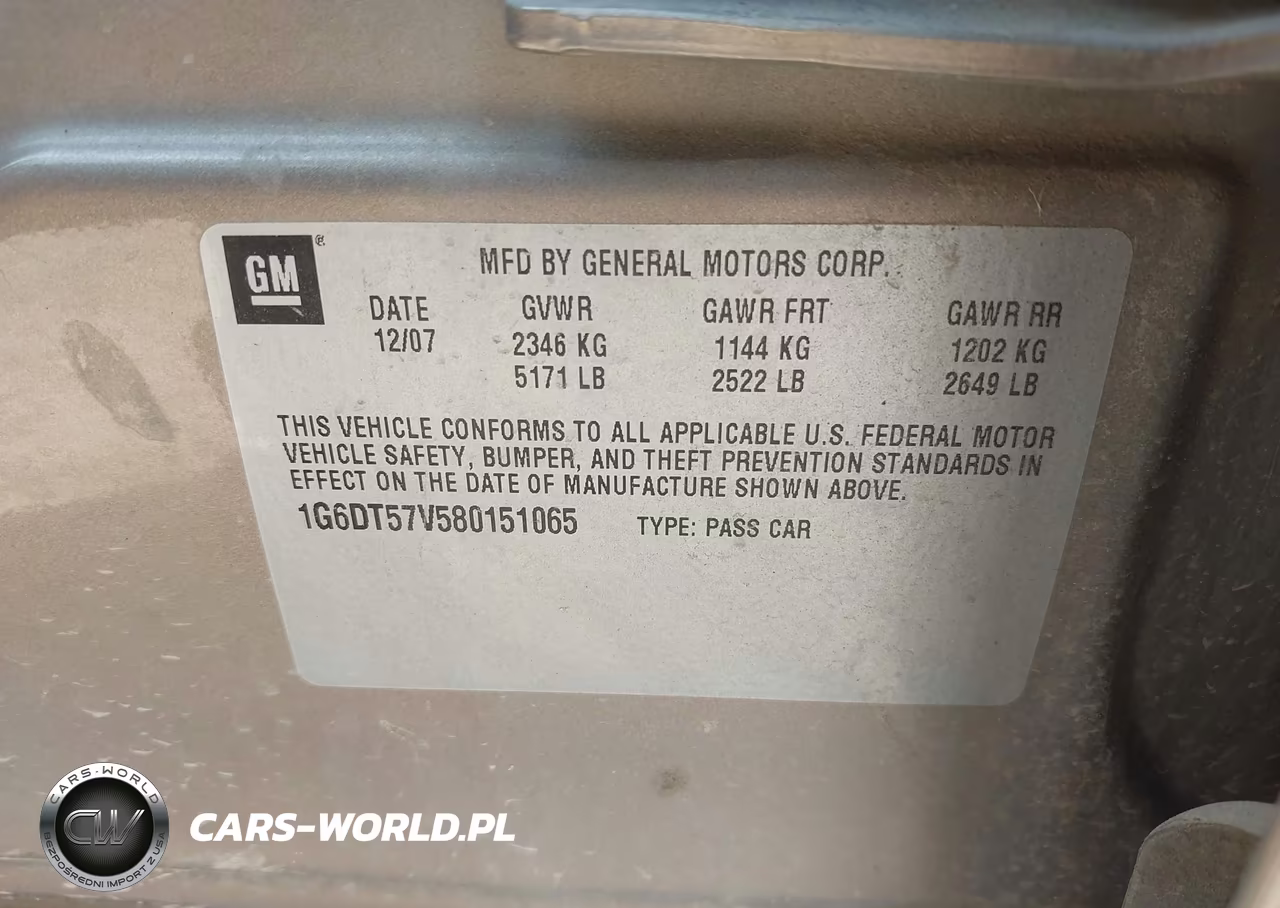 2008 Cadillac Cts Awd W-1Sb VIN:1G6DT57V580151065 - 9