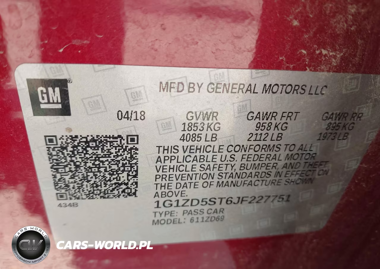 2018 Chevrolet Malibu Lt VIN:1G1ZD5ST6JF227751 - 9