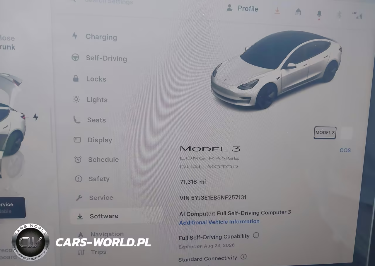 2022 Tesla Model 3 Long Range Dual Motor All-Wheel Drive VIN:5YJ3E1EB5NF257131 - 7
