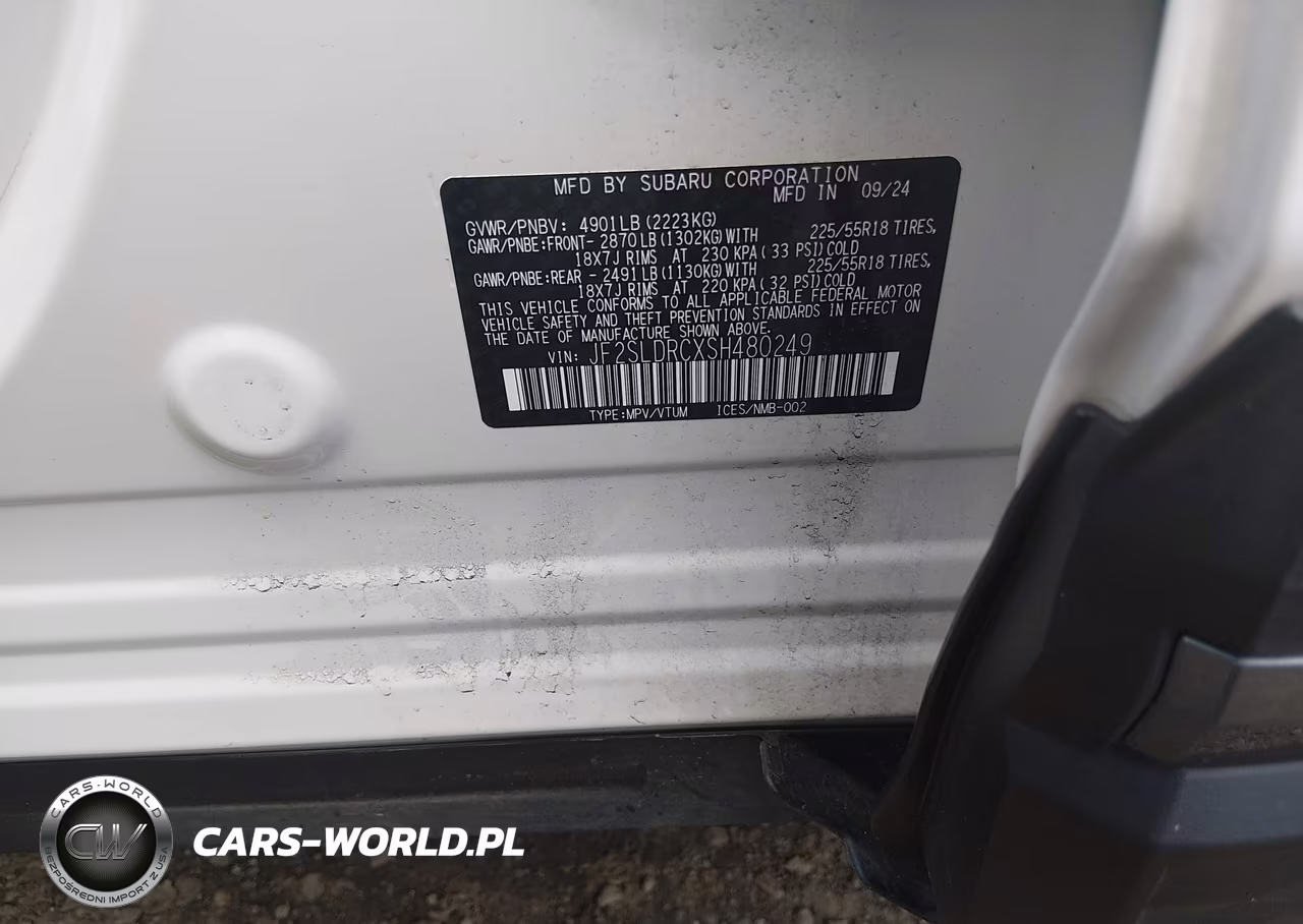 2025 Subaru Forester Limited VIN:JF2SLDRCXSH480249 - 9