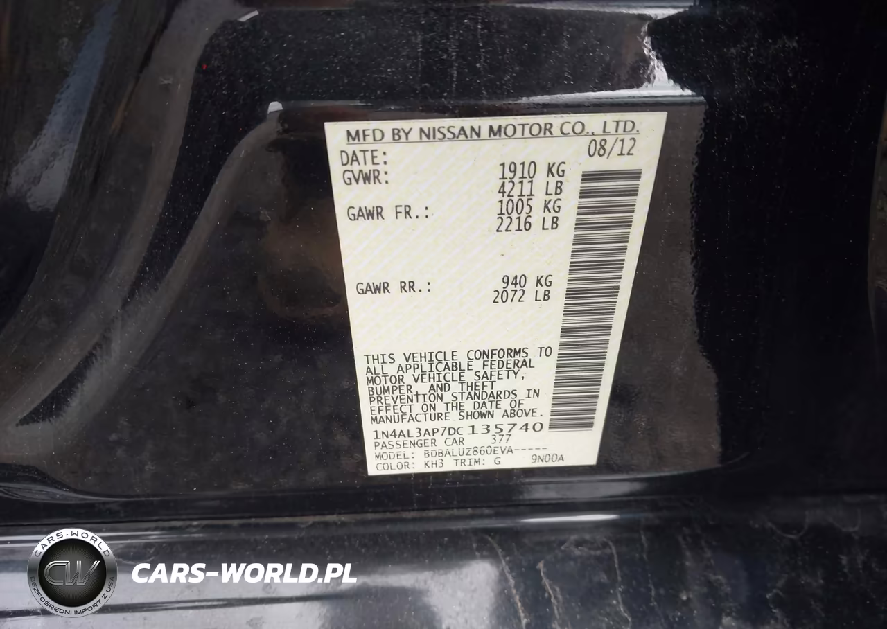 2013 Nissan Altima 2.5 Sv VIN:1N4AL3AP7DC135740 - 9