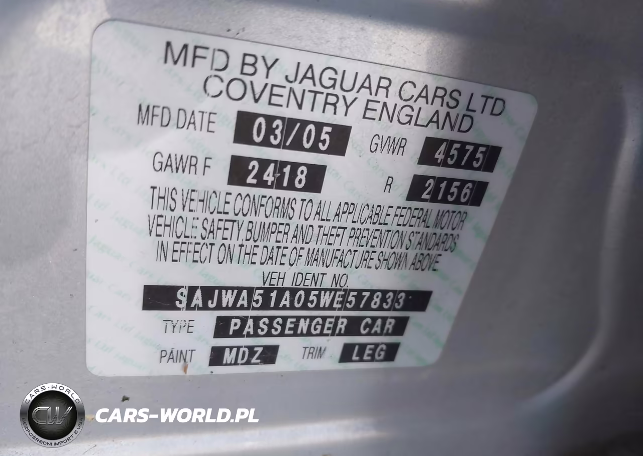 2005 Jaguar X-Type 3.0 VIN:SAJWA51A05WE57833 - 9