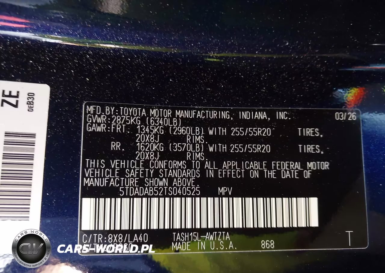 2026 Toyota Grand Highlander Hybrid Max Platinum VIN:5TDADAB52TS040525 - 9
