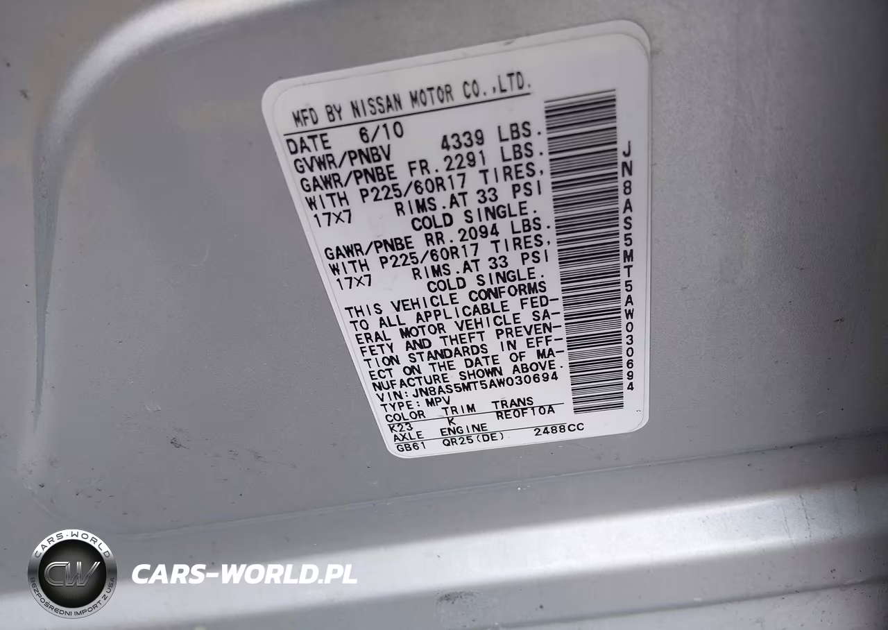 2010 Nissan Rogue Sl VIN:JN8AS5MT5AW030694 - 9