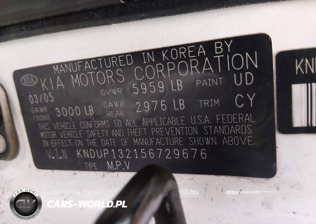 2005 Kia Sedona Ex-Lx VIN:KNDUP132156729676 - 9
