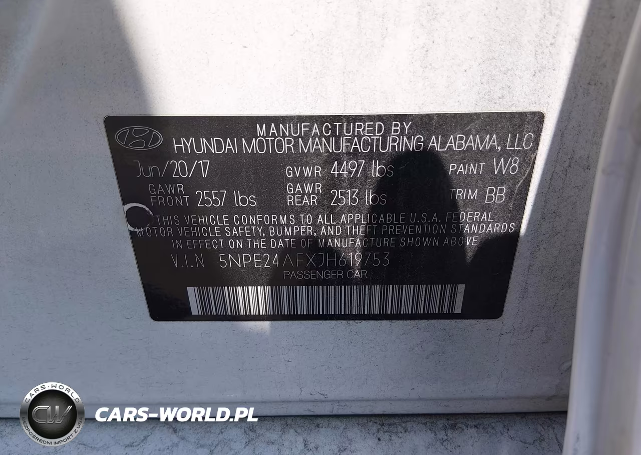 2018 Hyundai Sonata Se VIN:5NPE24AFXJH619753 - 9