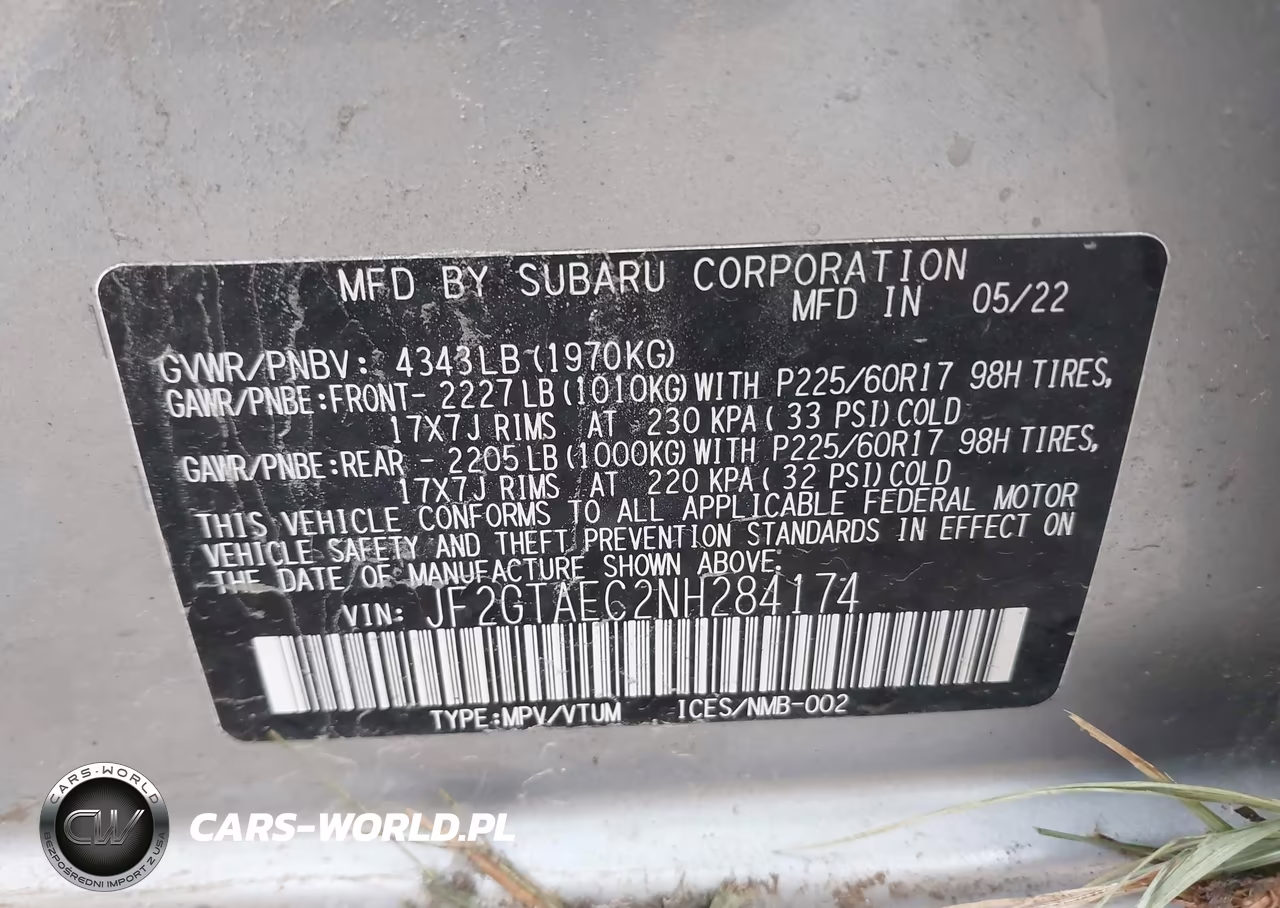 2022 Subaru Crosstrek Premium VIN:JF2GTAEC2NH284174 - 9