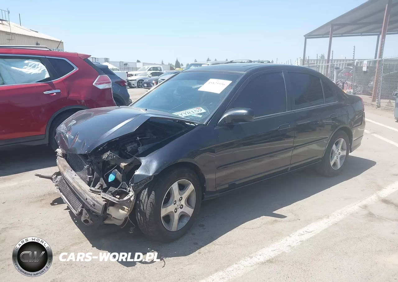 2005 Honda Civic Ex VIN:2HGES26875H596480 - 2