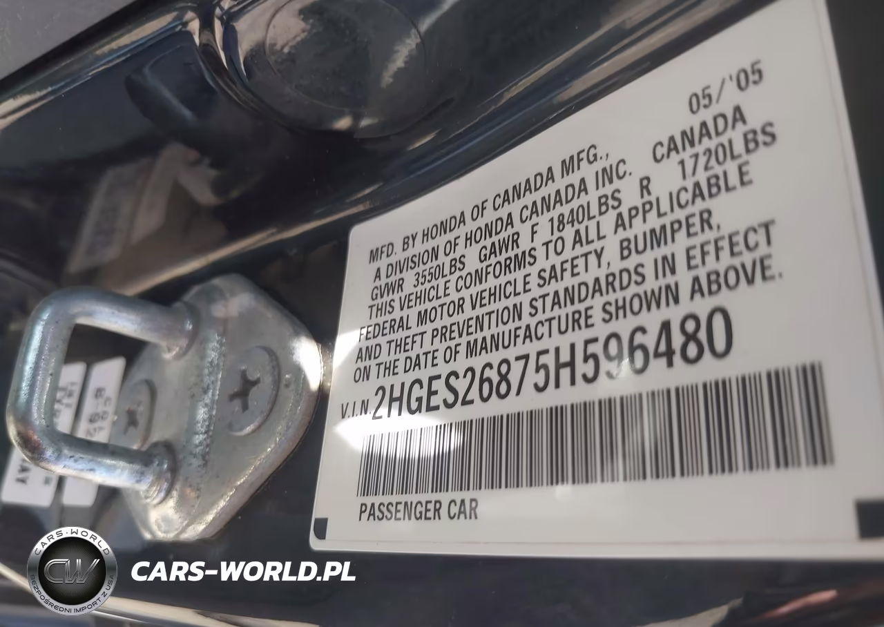 2005 Honda Civic Ex VIN:2HGES26875H596480 - 9