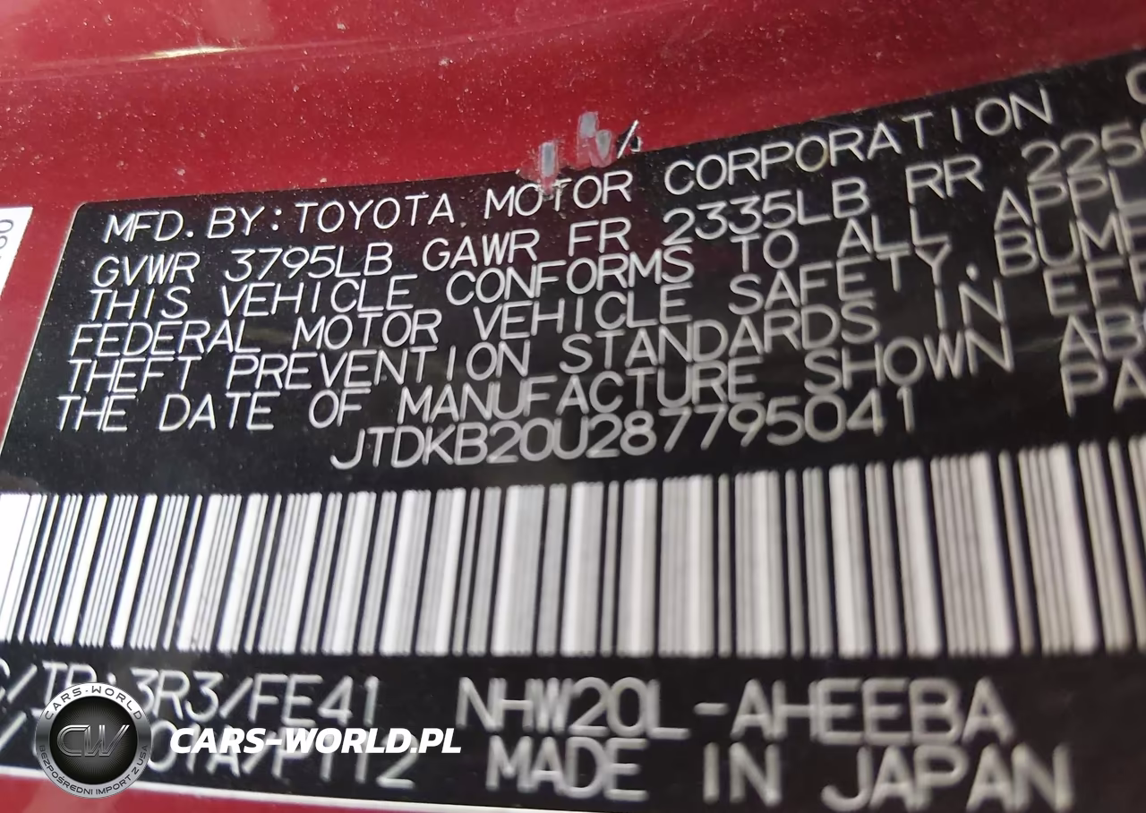 2008 Toyota Prius VIN:JTDKB20U287795041 - 9