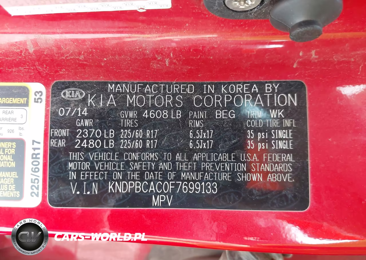 2015 Kia Sportage Lx VIN:KNDPBCAC0F7699133 - 9