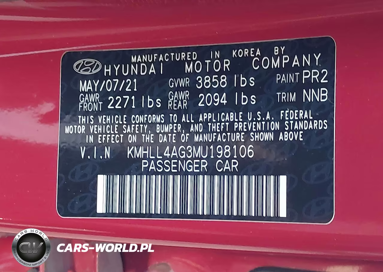 2021 Hyundai Elantra Se VIN:KMHLL4AG3MU198106 - 9