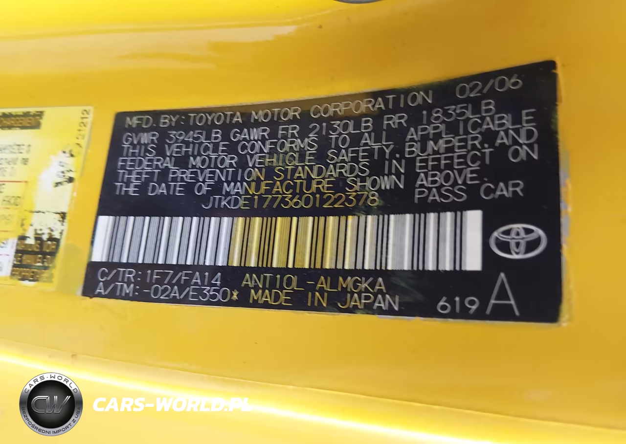 2006 Scion Tc VIN:JTKDE177360122378 - 9